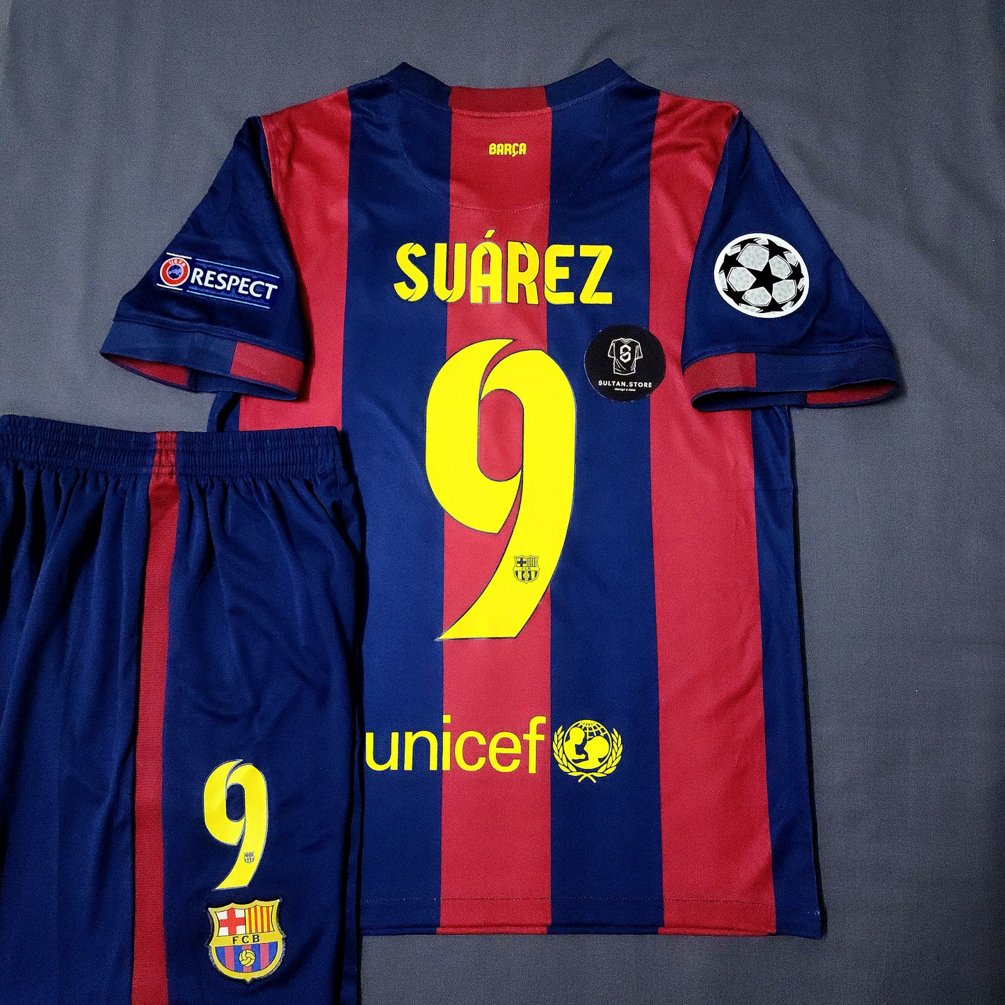 Suarez 2015 Barcelona Final Champions League Kit
