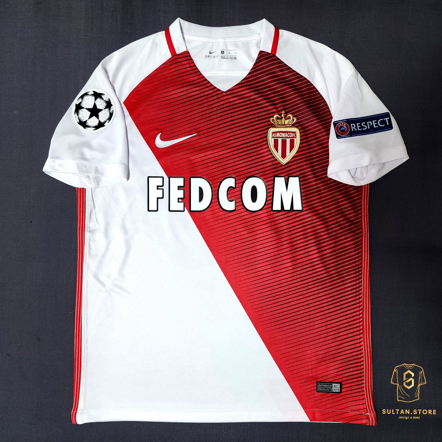 Mbappe 2016/17 Monaco Home Jersey