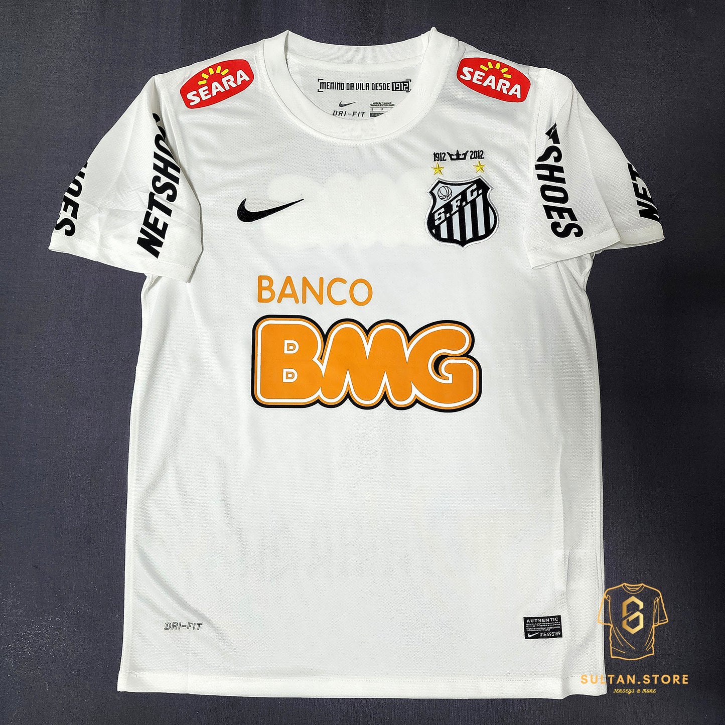 Neymar 2012 Santos Home Jersey