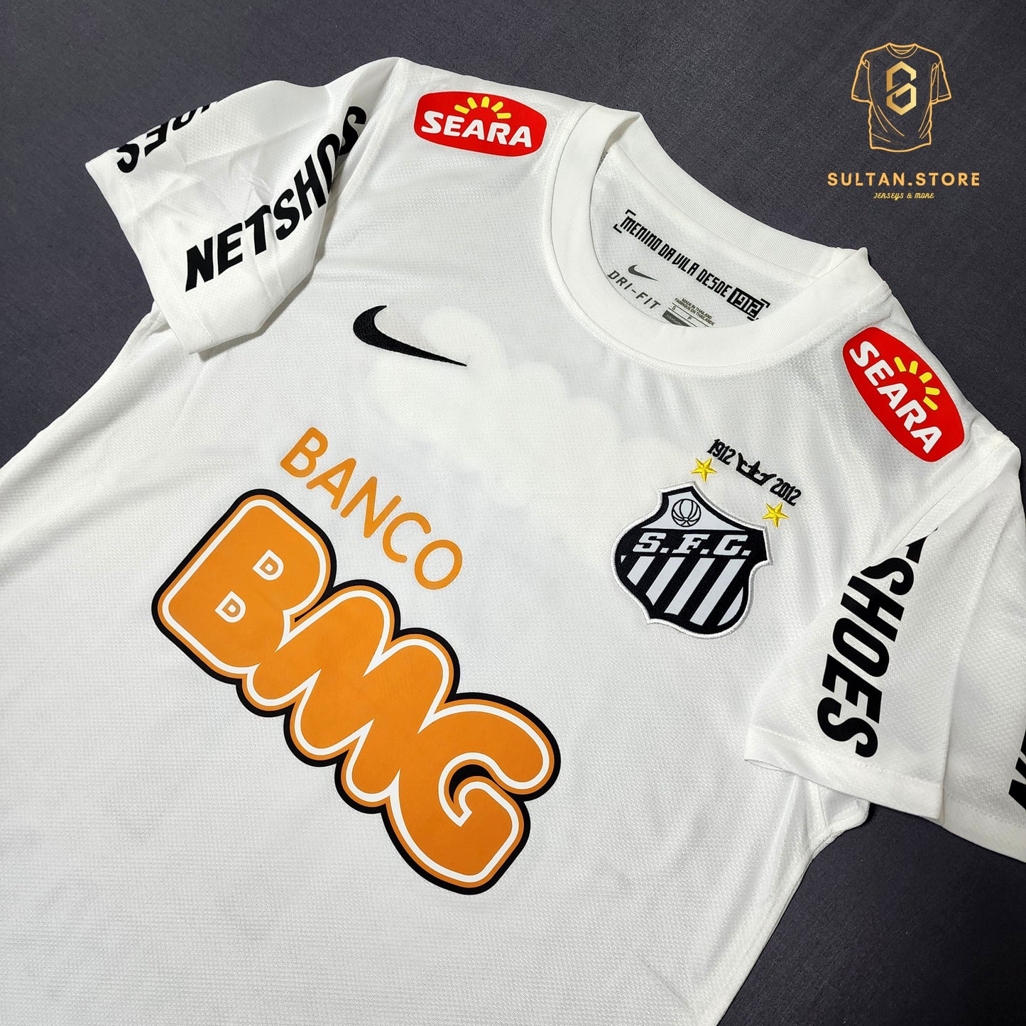 Neymar 2012 Santos Home Jersey