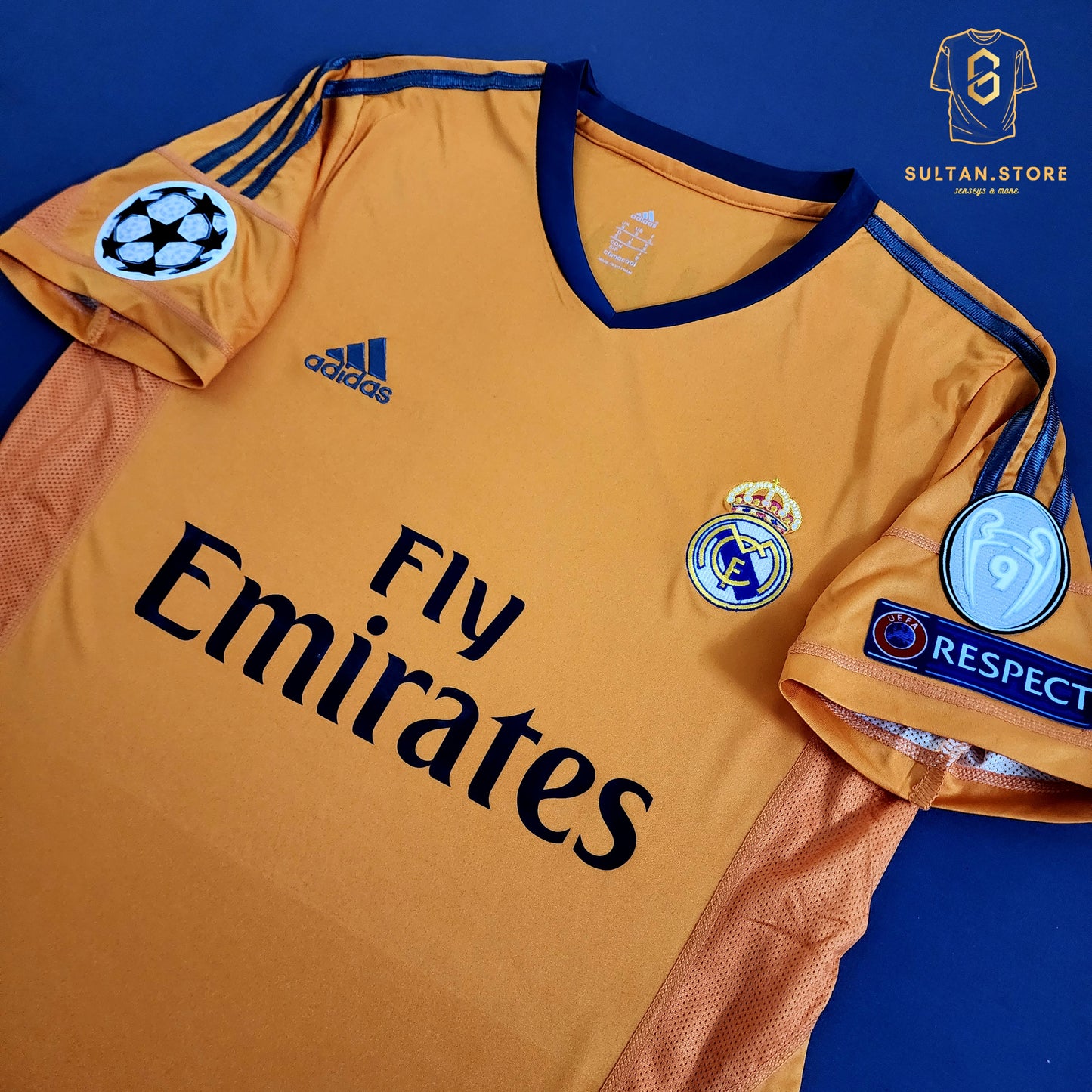 Ronaldo 2013/14 Real Madrid Third Jersey Short Sleeve Orange