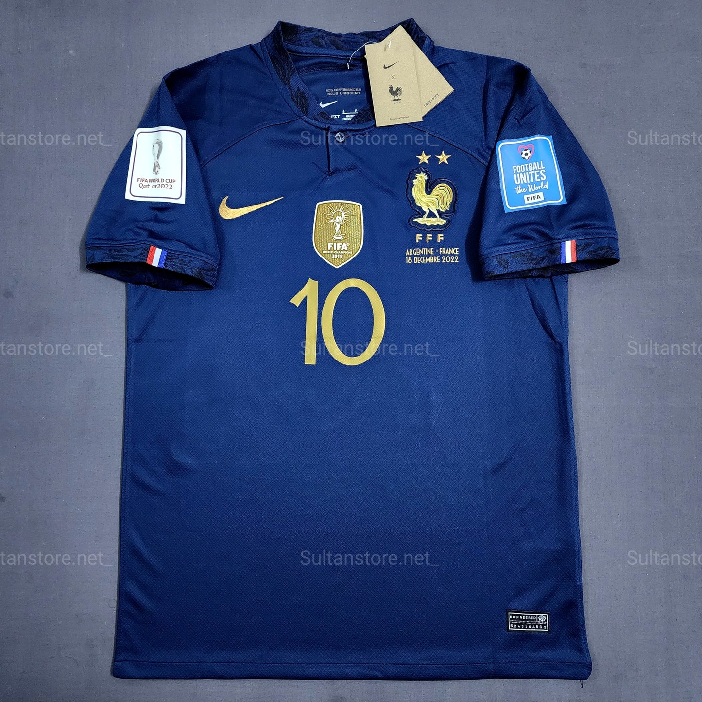 Mbappe 2022 France Final World Cup Jersey
