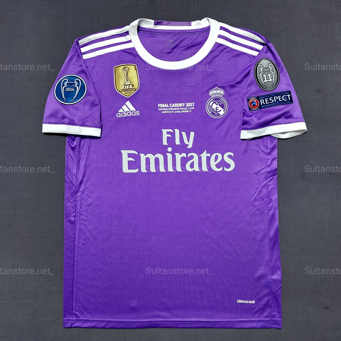 Ronaldo 2017 Real Madrid Final Champions League Short Sleeve Kit