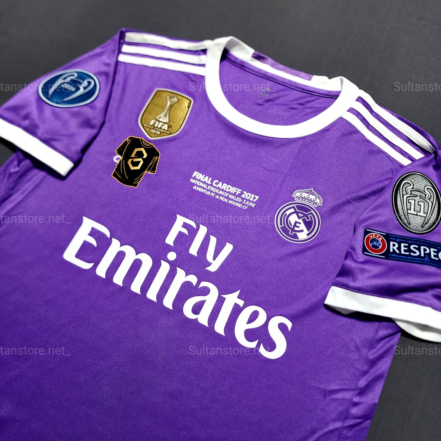 Ronaldo 2017 Real Madrid Final Champions League Short Sleeve Kit