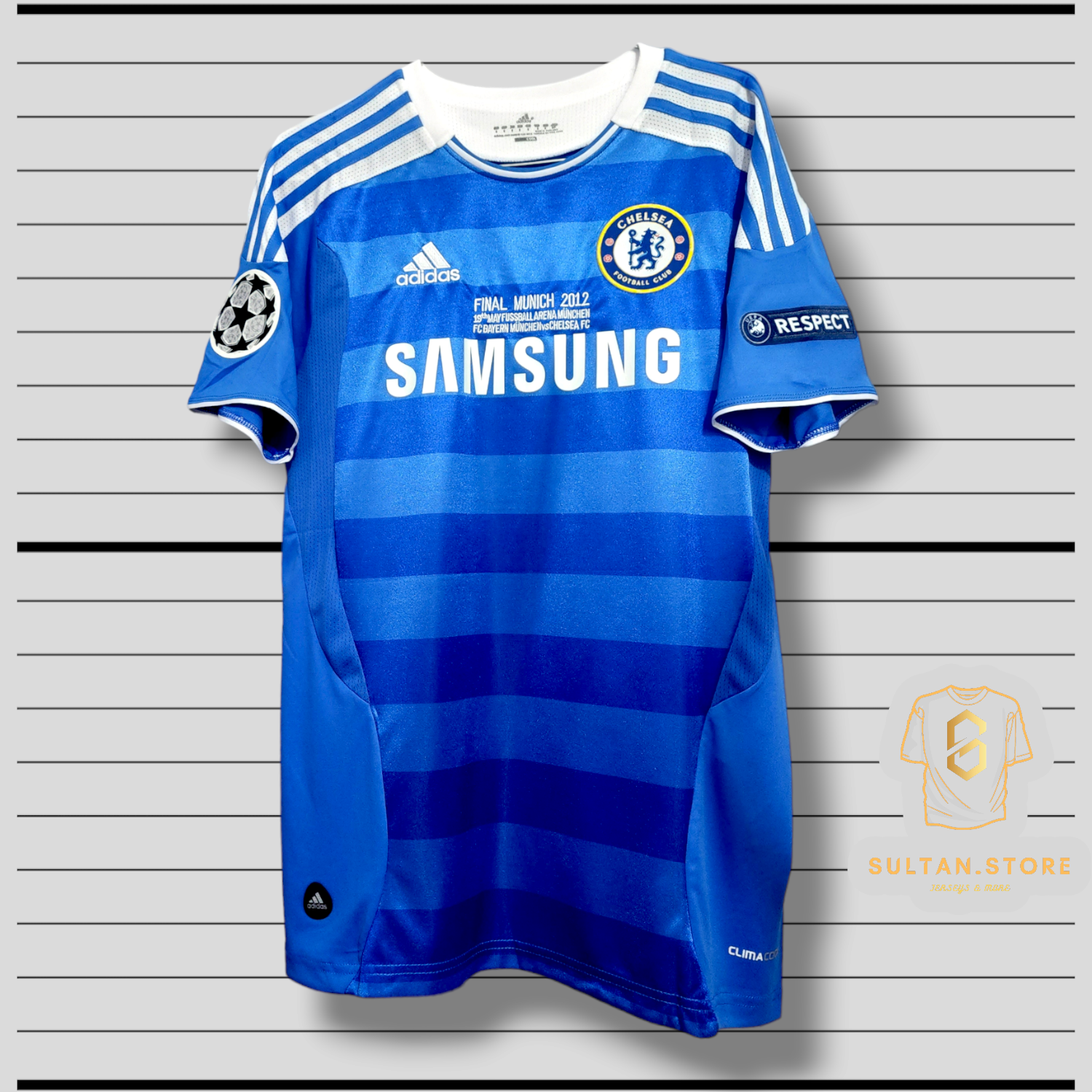 Drogba 2012 Chelsea Final Champions League Jersey Sultan store