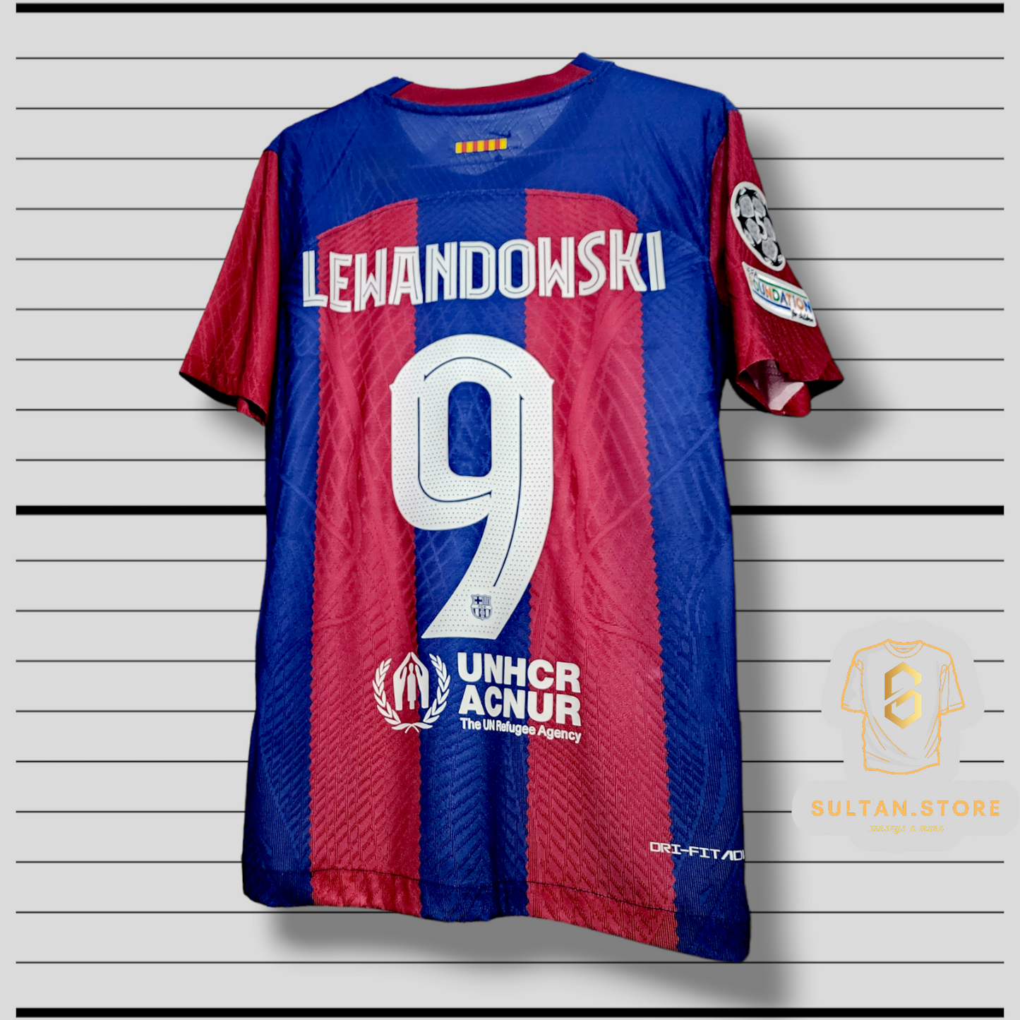 Barcelona 2023/24 Home Jersey ( Lewandowski - Pedri )
