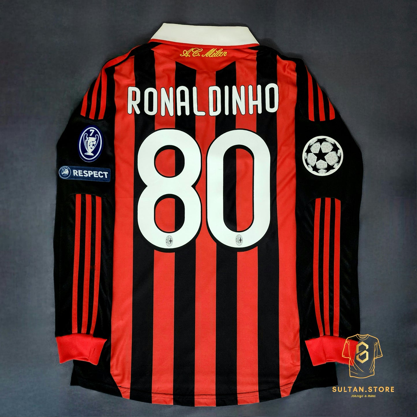 Ronaldinho 2009/10 AC Milan Home Jersey