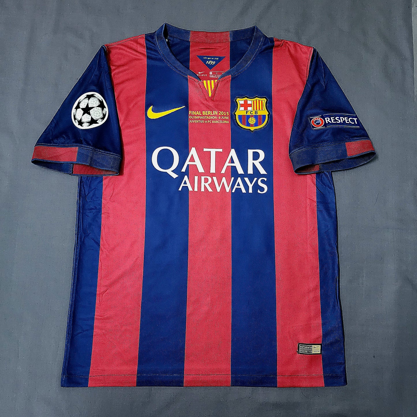 Neymar 2015 Barcelona Final Champions League Kit