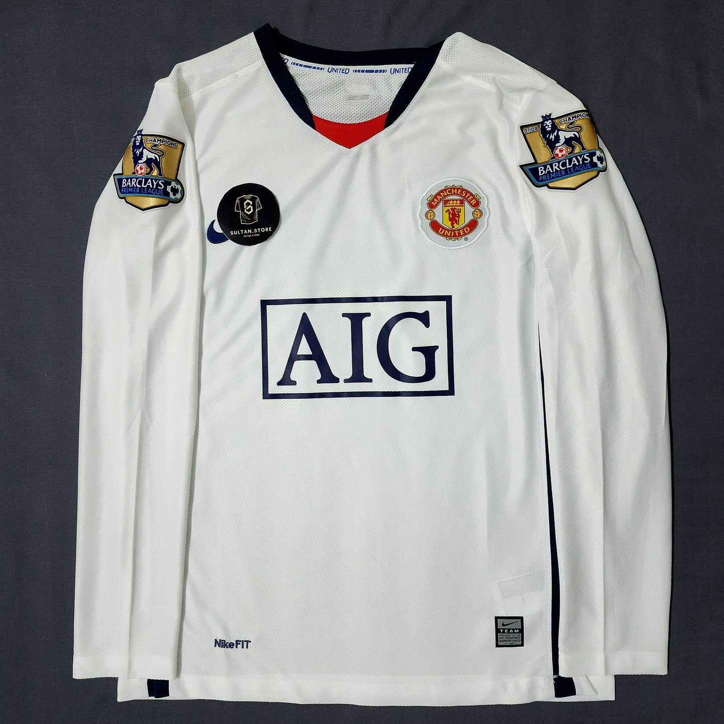 Ronaldo 2008/09 Manchester United Away White Jersey