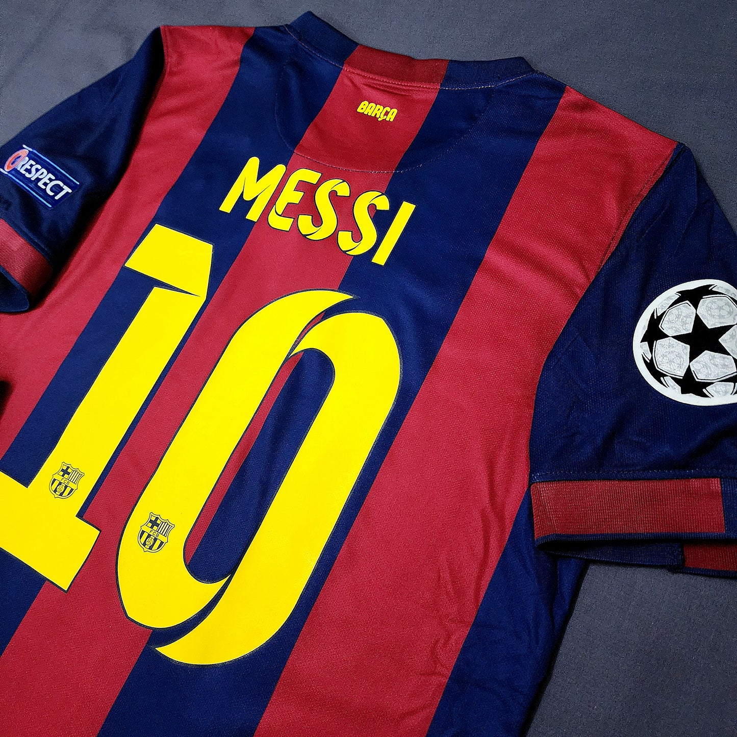 Messi 2015 Barcelona Final Champions League Kit