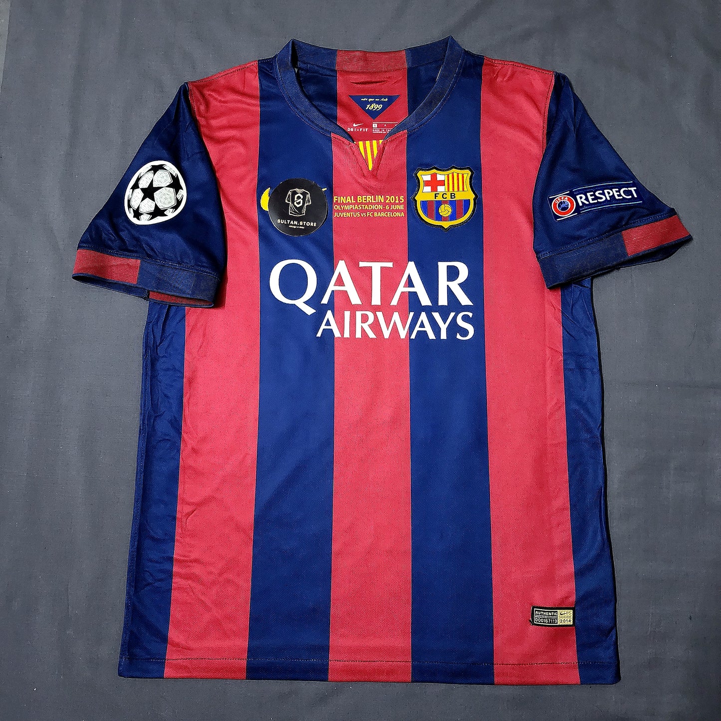 Messi 2015 Barcelona Final Champions League Kit