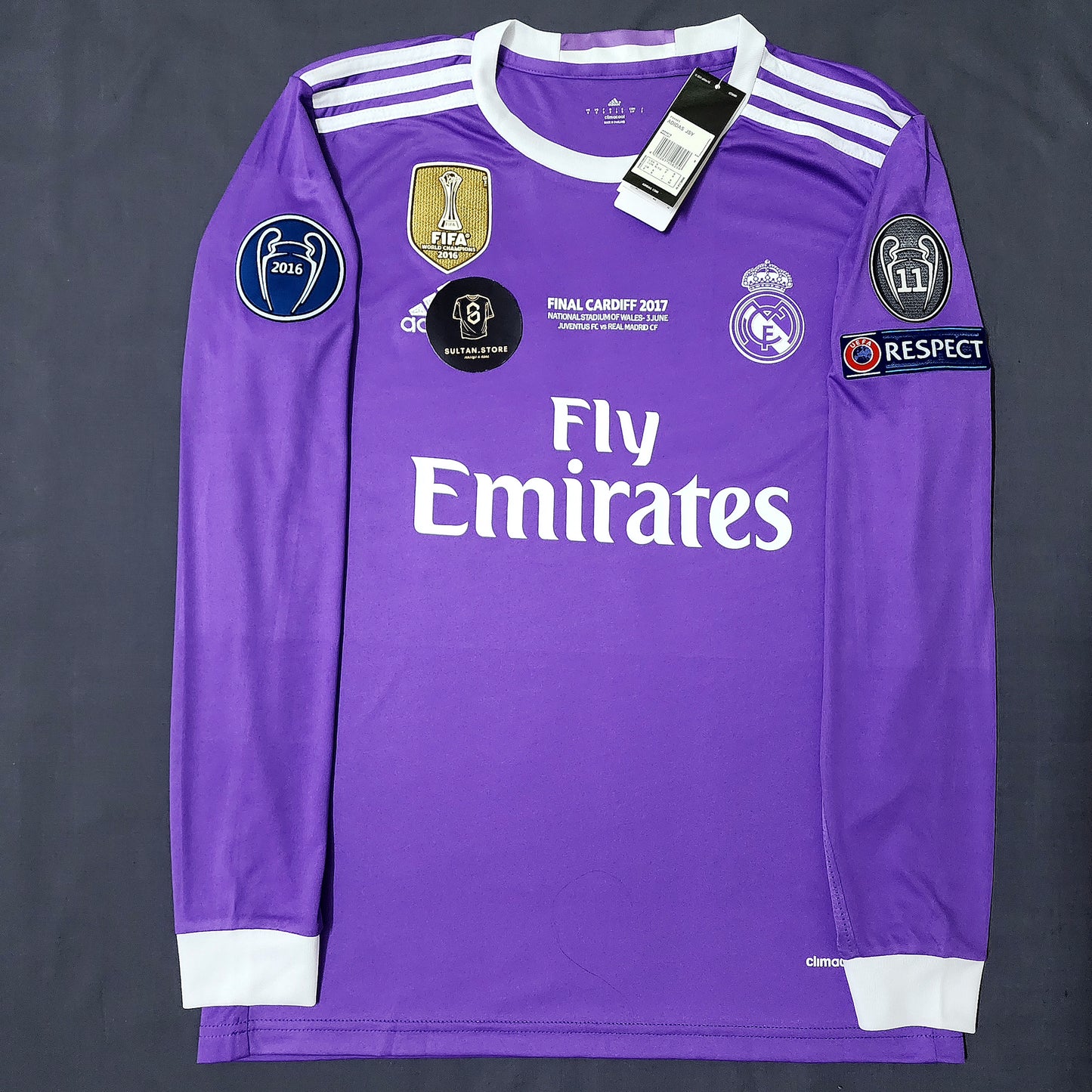 Ronaldo 2017 Real Madrid Final Champions League Away Jersey