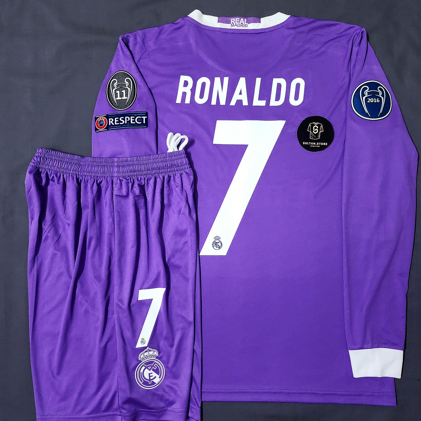 Ronaldo 2017 Real Madrid Final Champions League Away Jersey