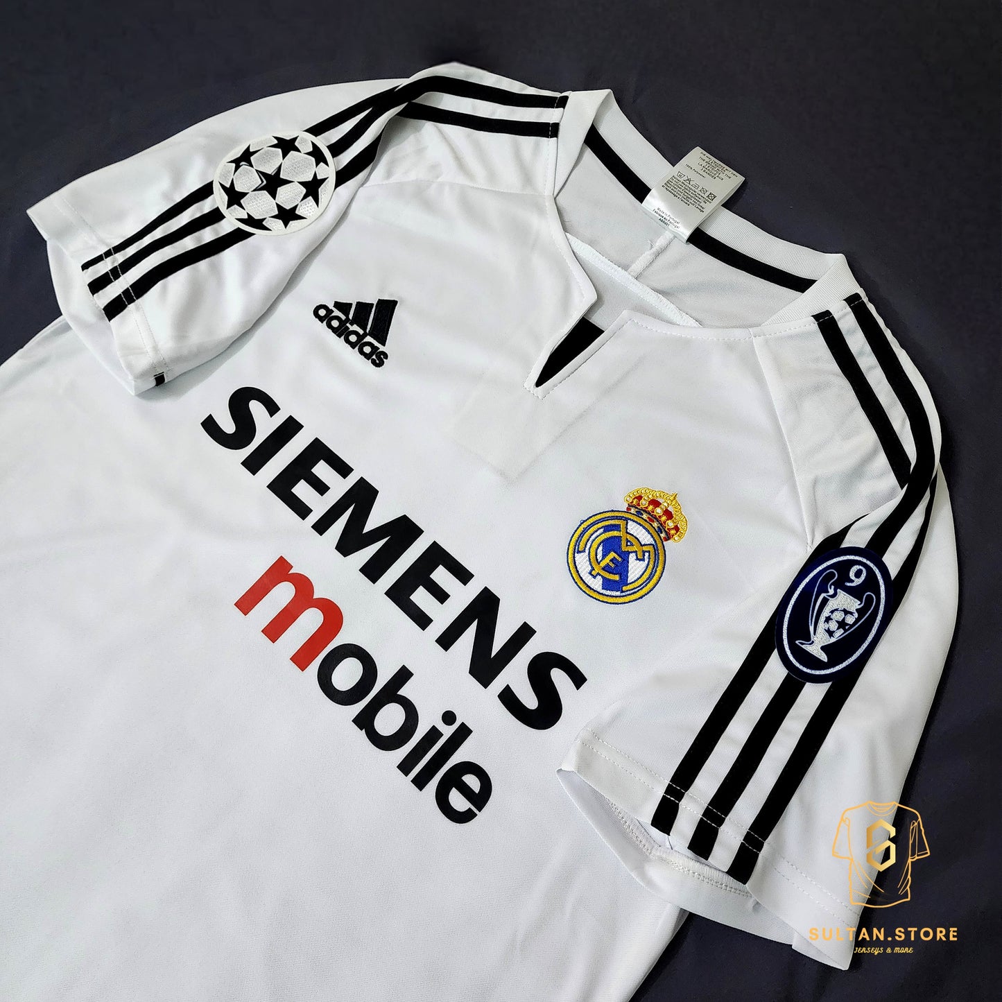 Zidane 2003/04 Real Madrid Home Jersey (Champions League)