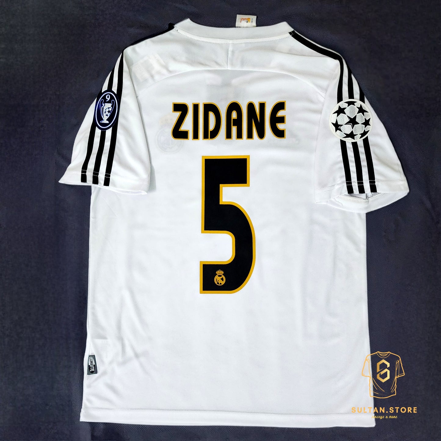 Zidane 2003/04 Real Madrid Home Jersey (Champions League)