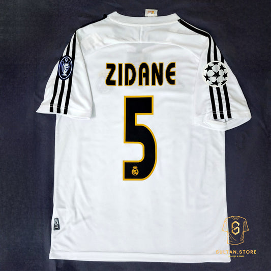 Zidane 2003/04 Real Madrid Home Jersey (Champions League)