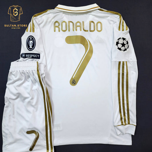 Ronaldo 2011/12 Real Madrid Home Kit Long Sleeves