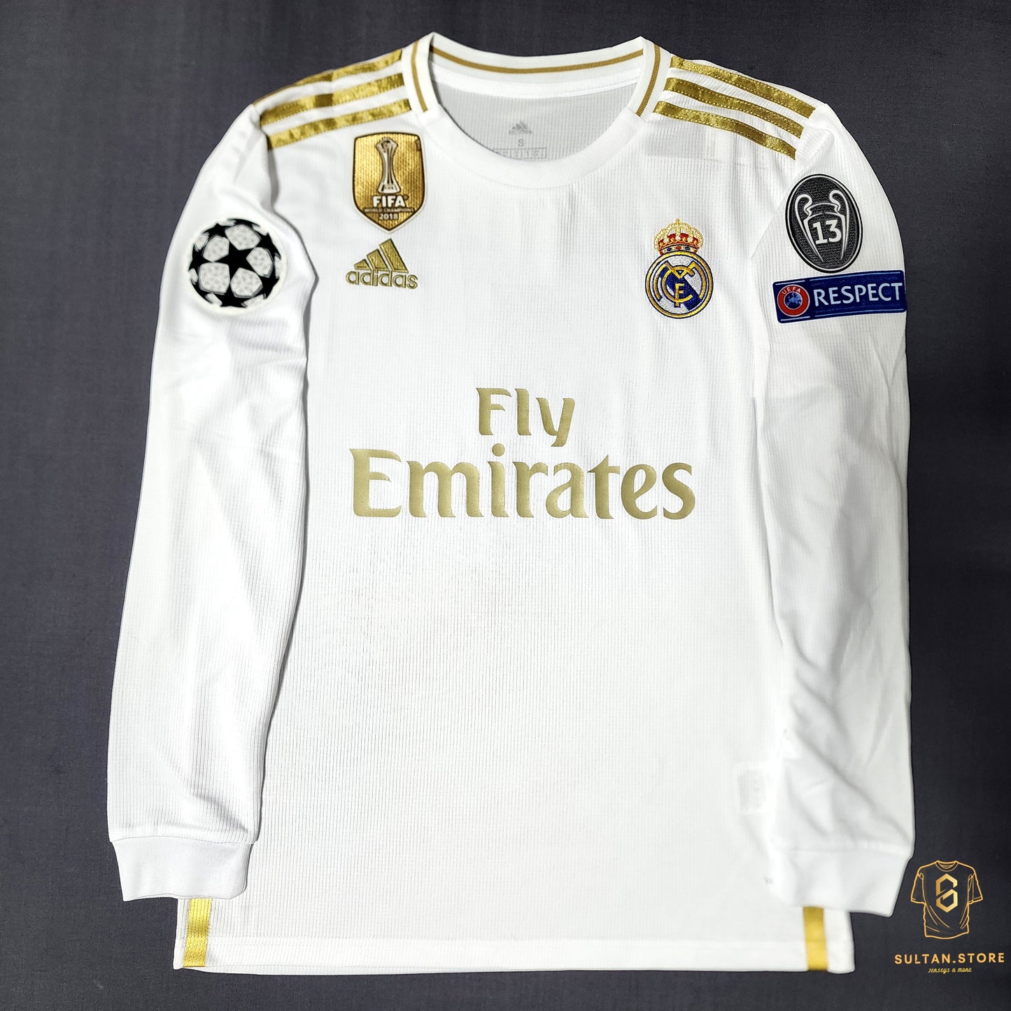 Ramos 2019/20 Real Madrid Long Sleeve Home Kit