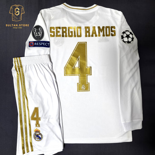 Ramos 2019/20 Real Madrid Long Sleeve Home Kit