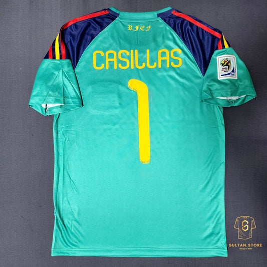 Casillas 2010 Spain Final World Cup GK Away Jersey
