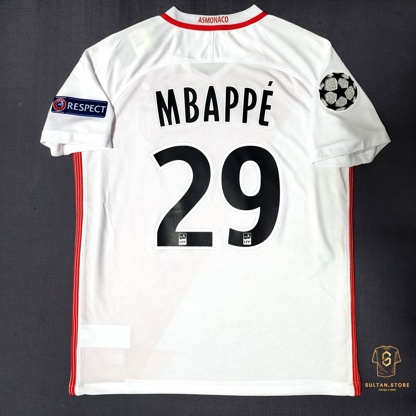 Mbappe 2016/17 Monaco Home Jersey