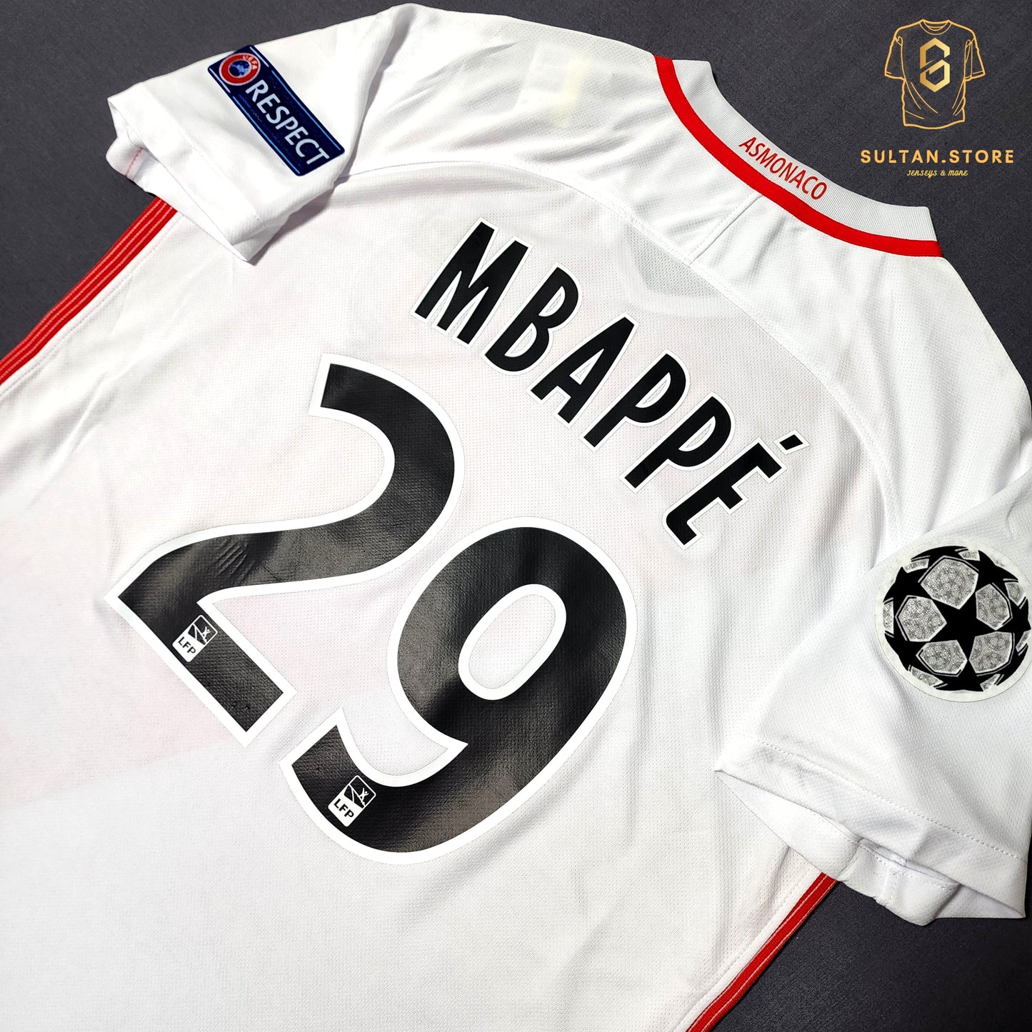 Mbappe 2016/17 Monaco Home Jersey
