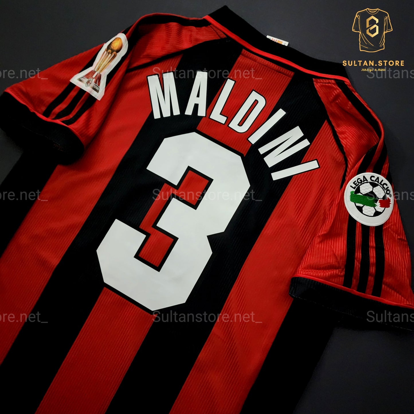 Maldini 1998/99 Ac Milan Home Jersey