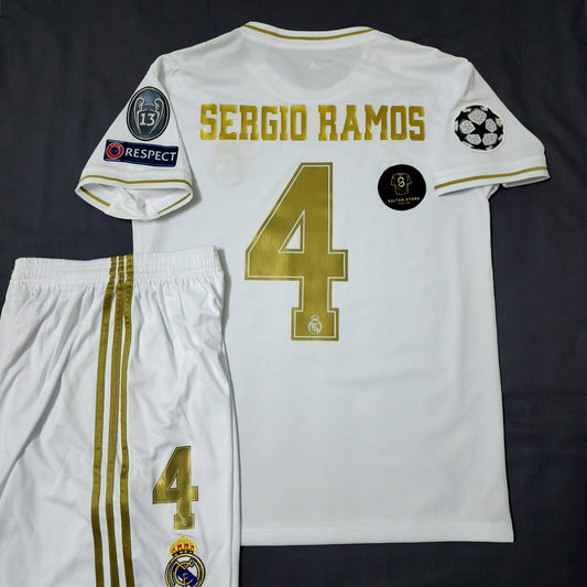 Ramos 2019/20 Real Madrid Home Kit Short Sleeve
