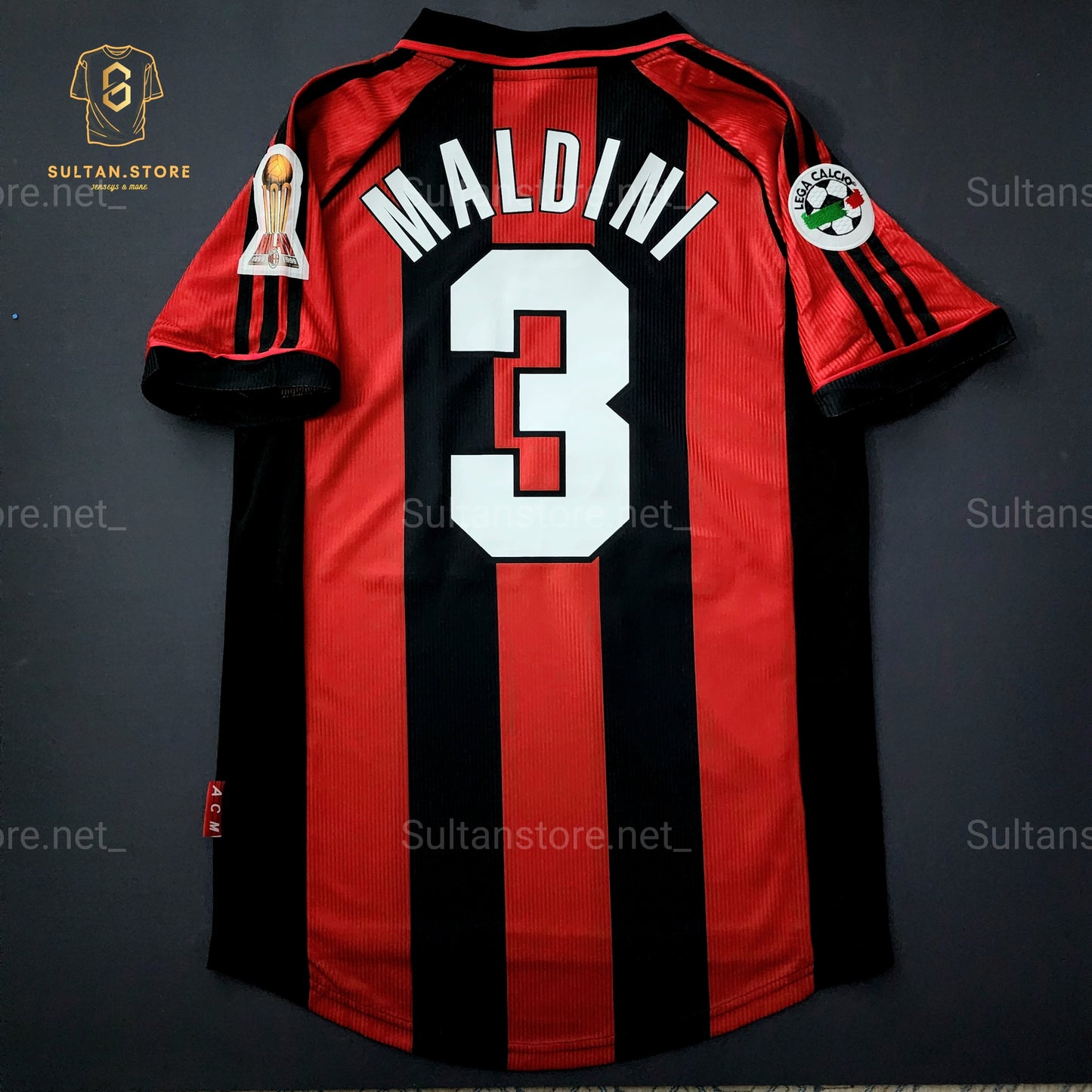 Maldini 1998/99 Ac Milan Home Jersey