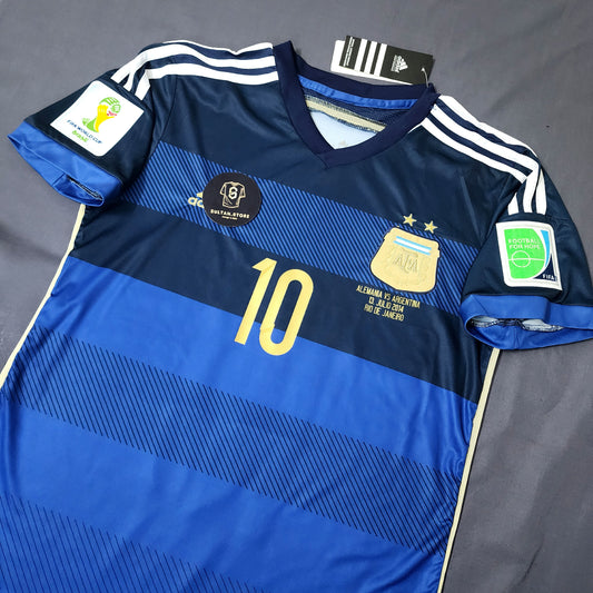 Messi 2014 Argentina Final World Cup Away Jersey