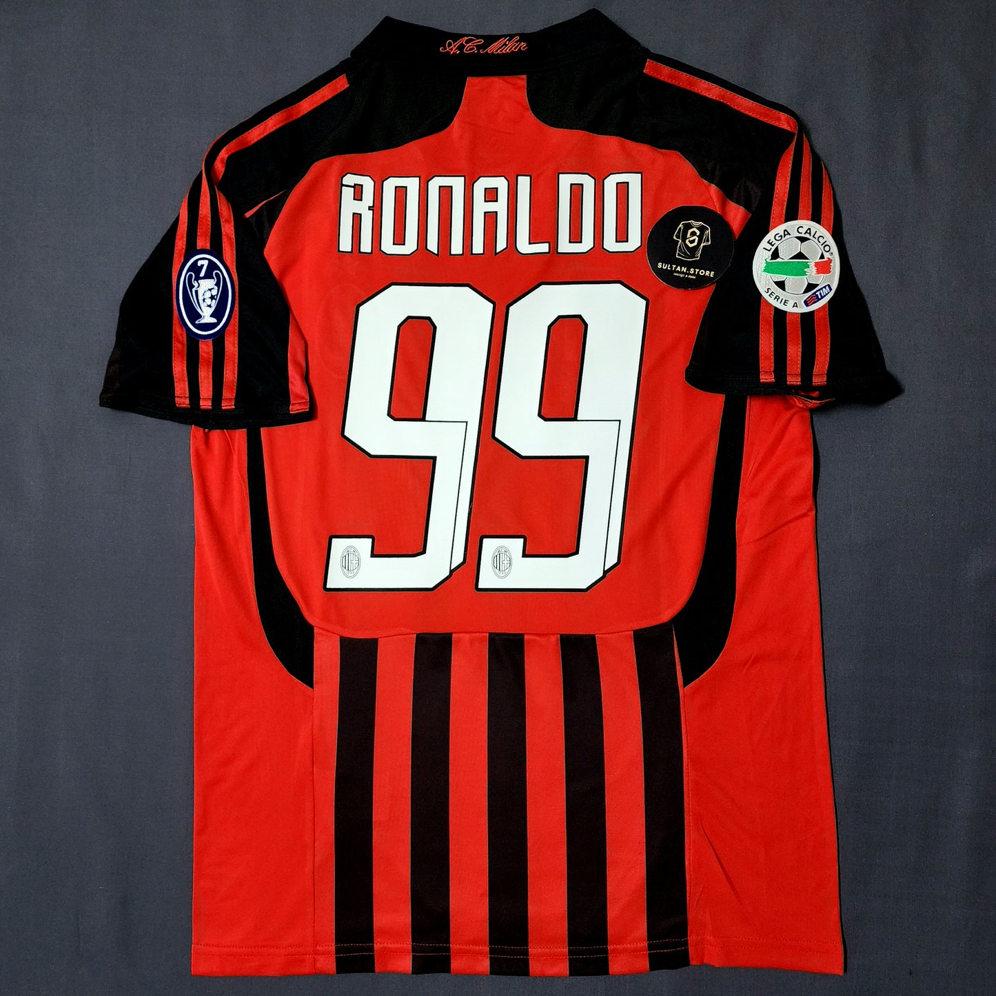 Ronaldo 2007/08 AC Milan Home Jersey